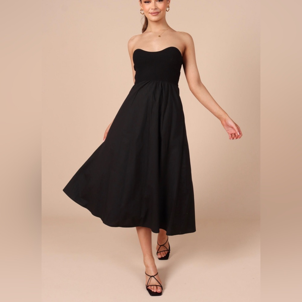 Petal and Pup Black strapless dress